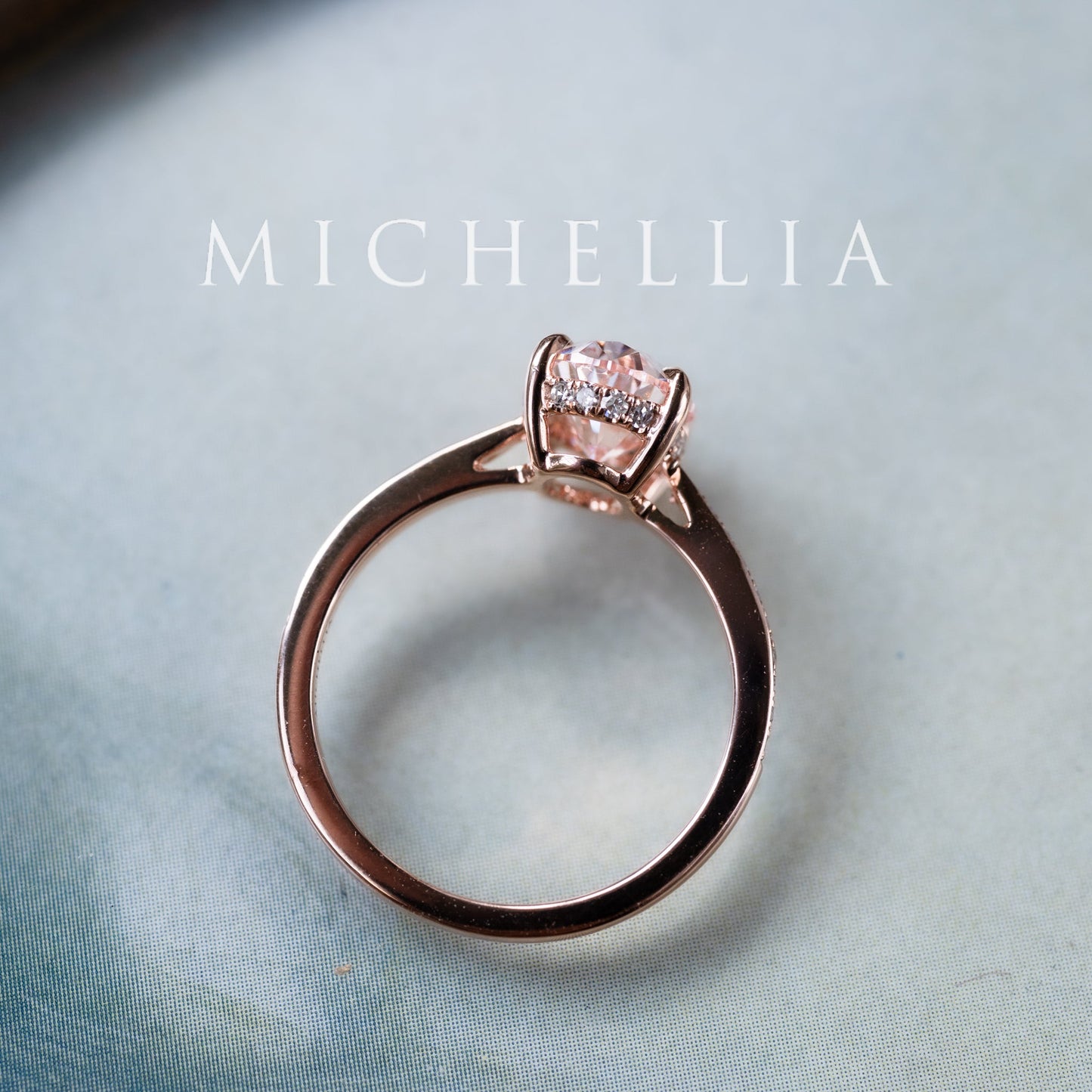 [Elaine] IGI Certified 2.0ct Fancy Pink Diamond Oval Solitaire Engagement Ring, One-of-A-Kind