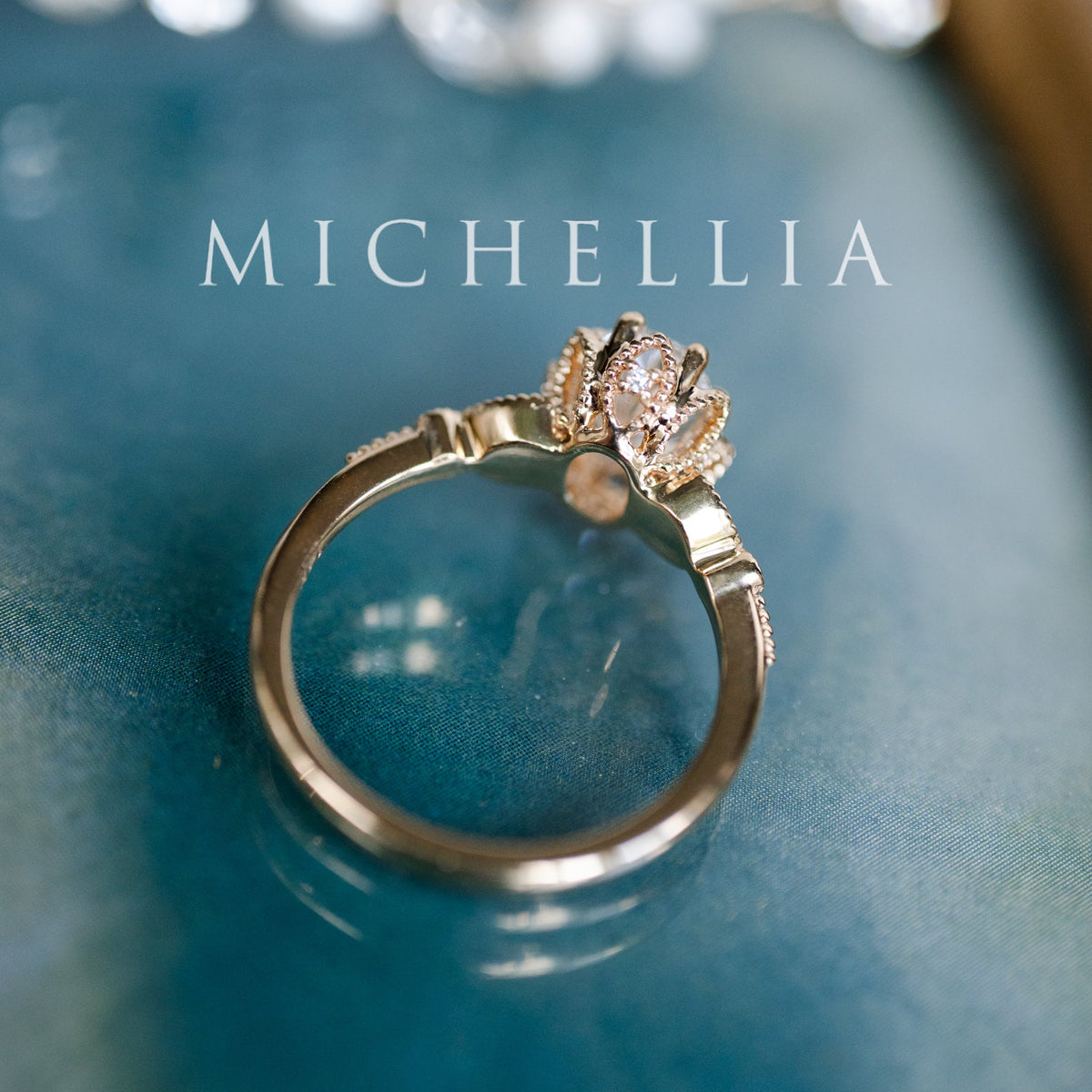 [Evanthe] IGI Certified 1.6 ct Oval Brilliant Diamond Vintage Floral Engagement Ring, One of A Kind & Ready-to-Ship