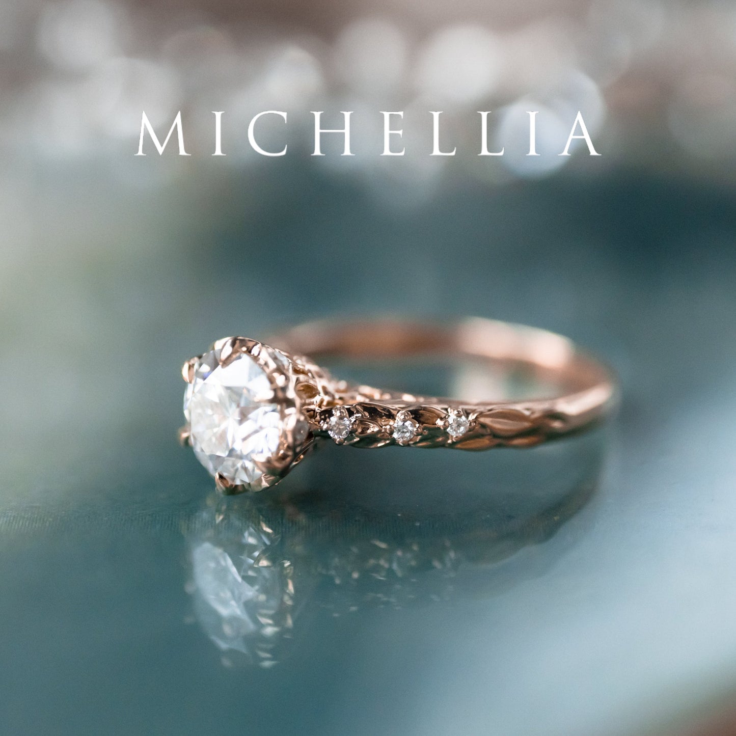 [Eliora] IGI Certified 1.5 ct Diamond Vintage Regency Crown Solitaire Engagement Ring