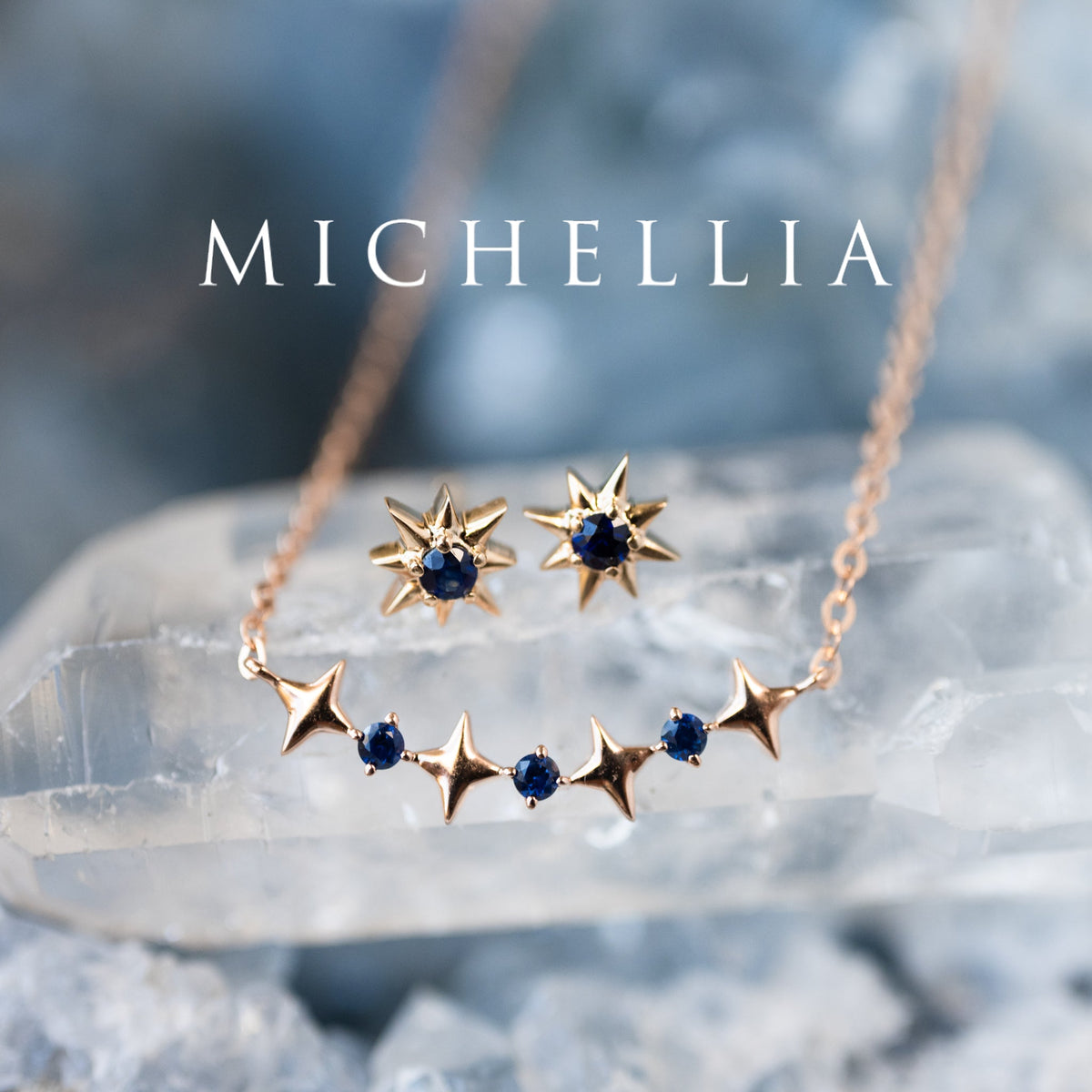 [Divina] Diamond Wandering Star Solid Gold Earrings