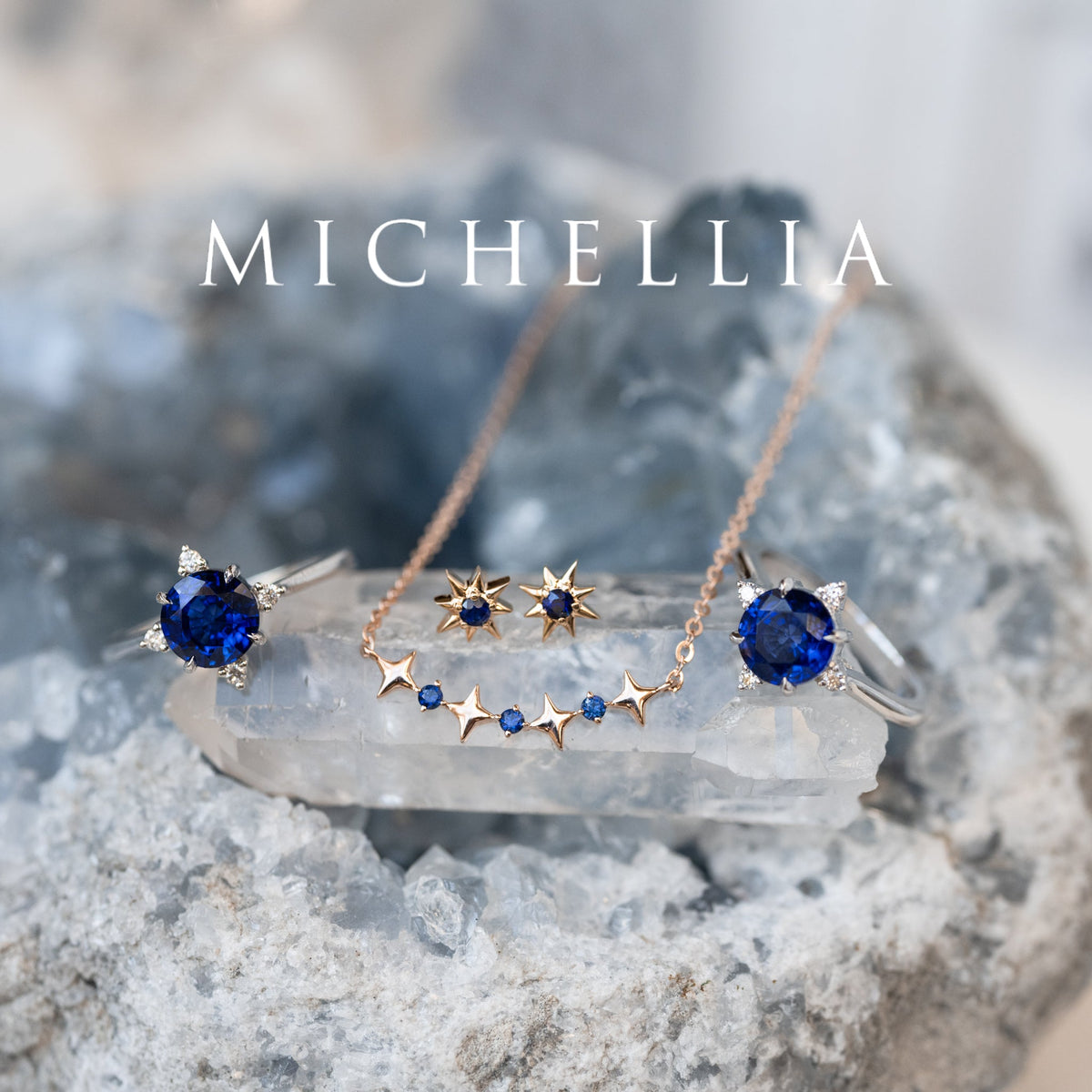 [Divina] Diamond Wandering Star Solid Gold Earrings