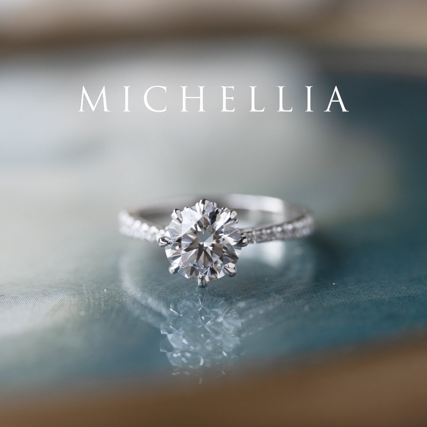 [Victoria] Classic Crown Solitaire Engagement Ring with 1.25ct Diamond with Eternity Pave Shank, Platinum, Ready-to-Ship & One-of-A-Kind