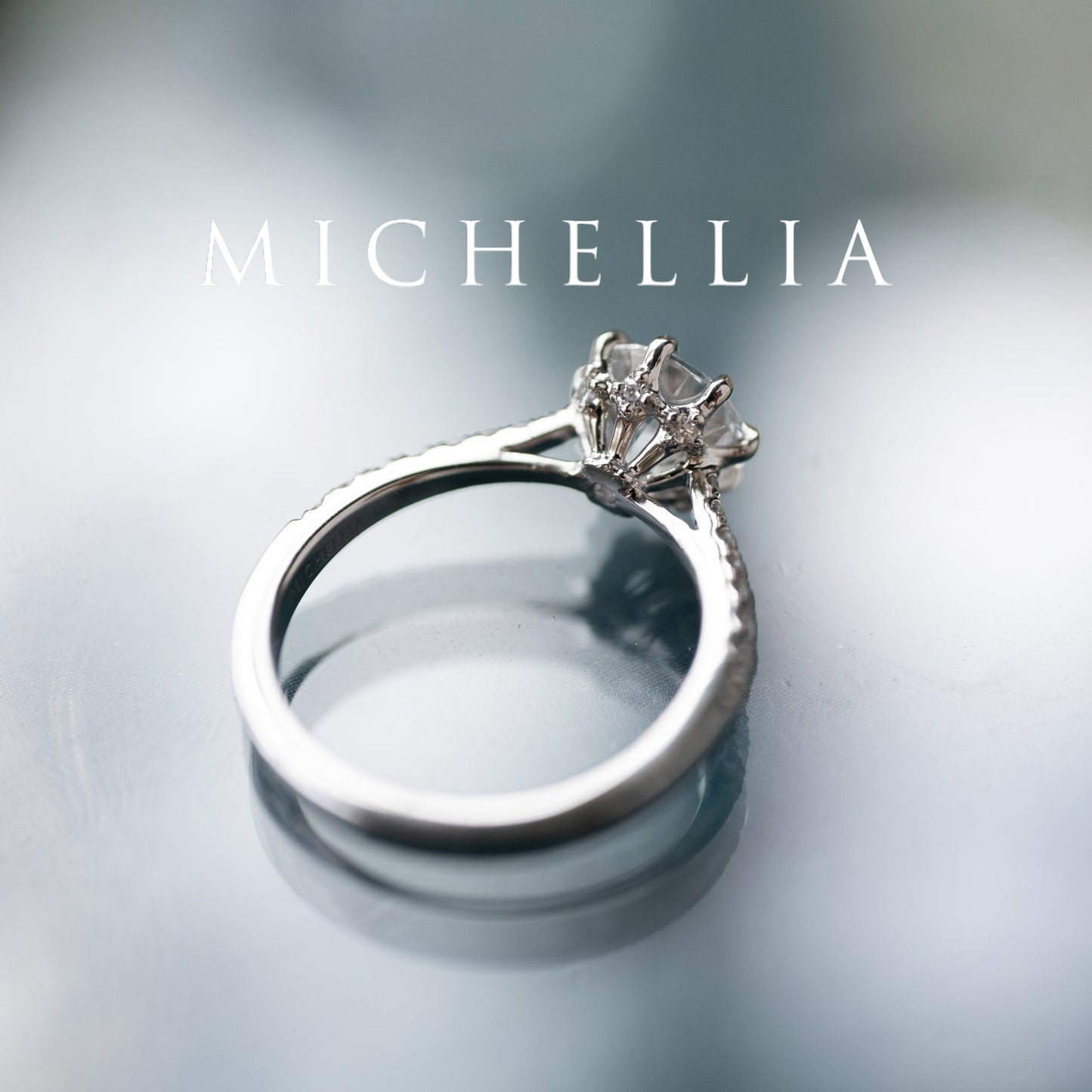 [Victoria] Classic Crown Solitaire Engagement Ring in Diamond / Moissanite