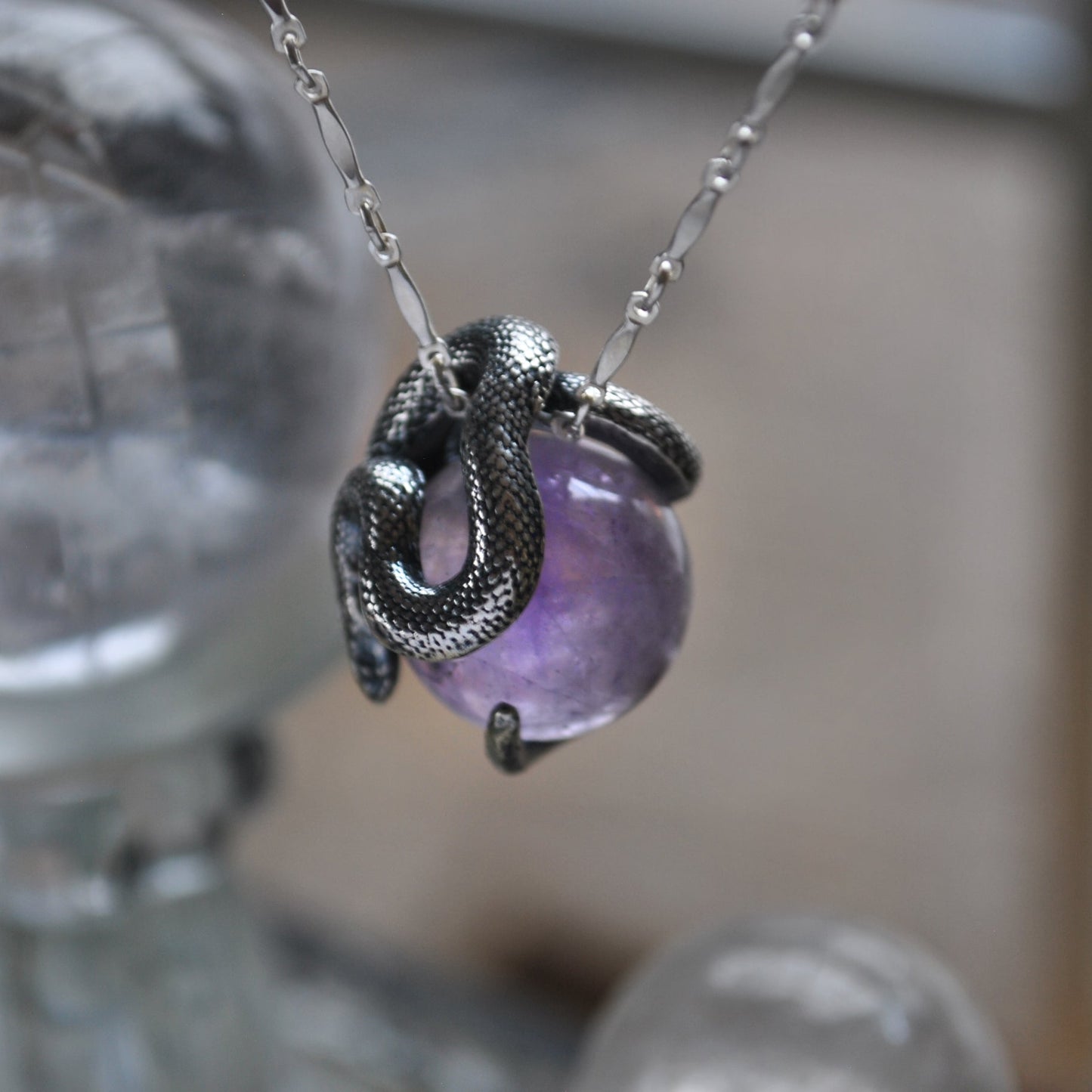 Snake Guardian - Amethyst