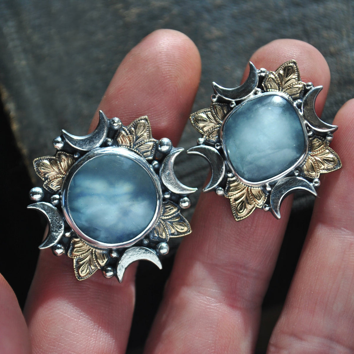 Size 6, Cloud Diviner Ring, Aquamarine