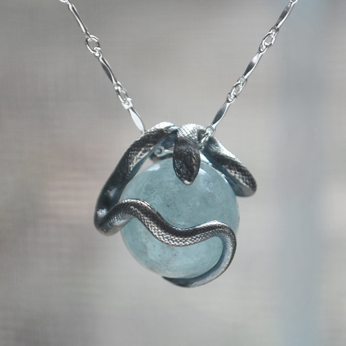 Snake Guardian - Aquamarine