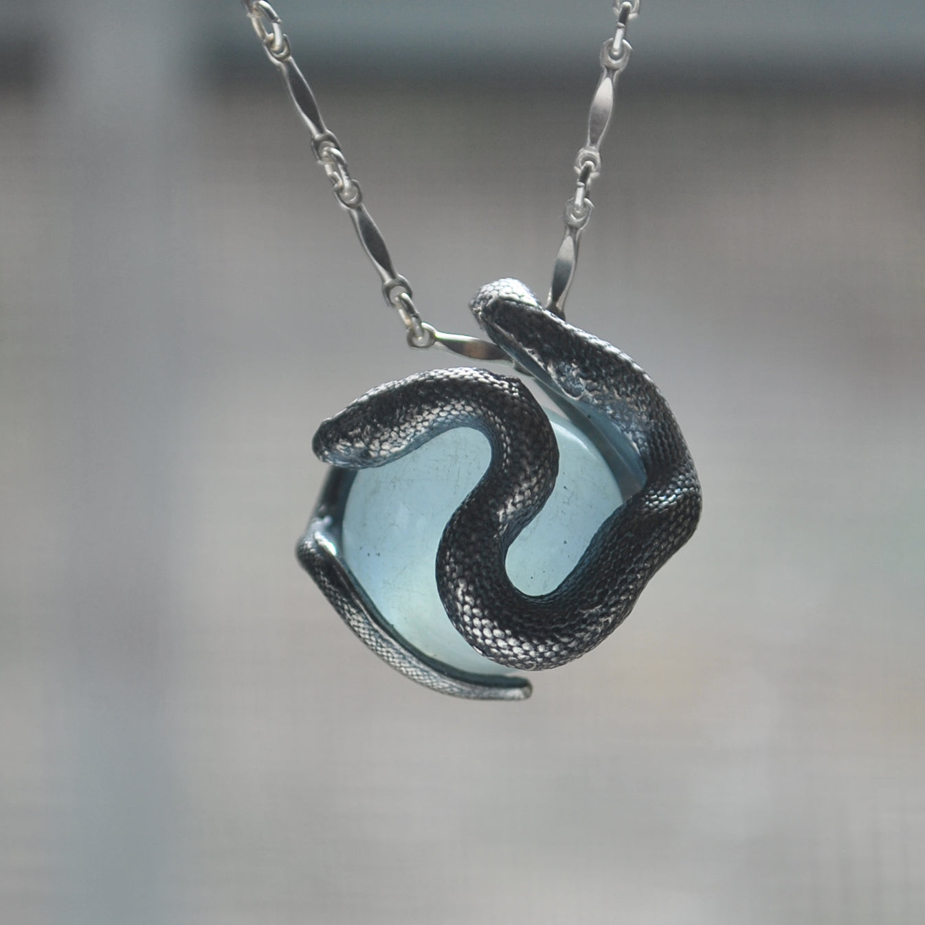 Snake Guardian - Aquamarine