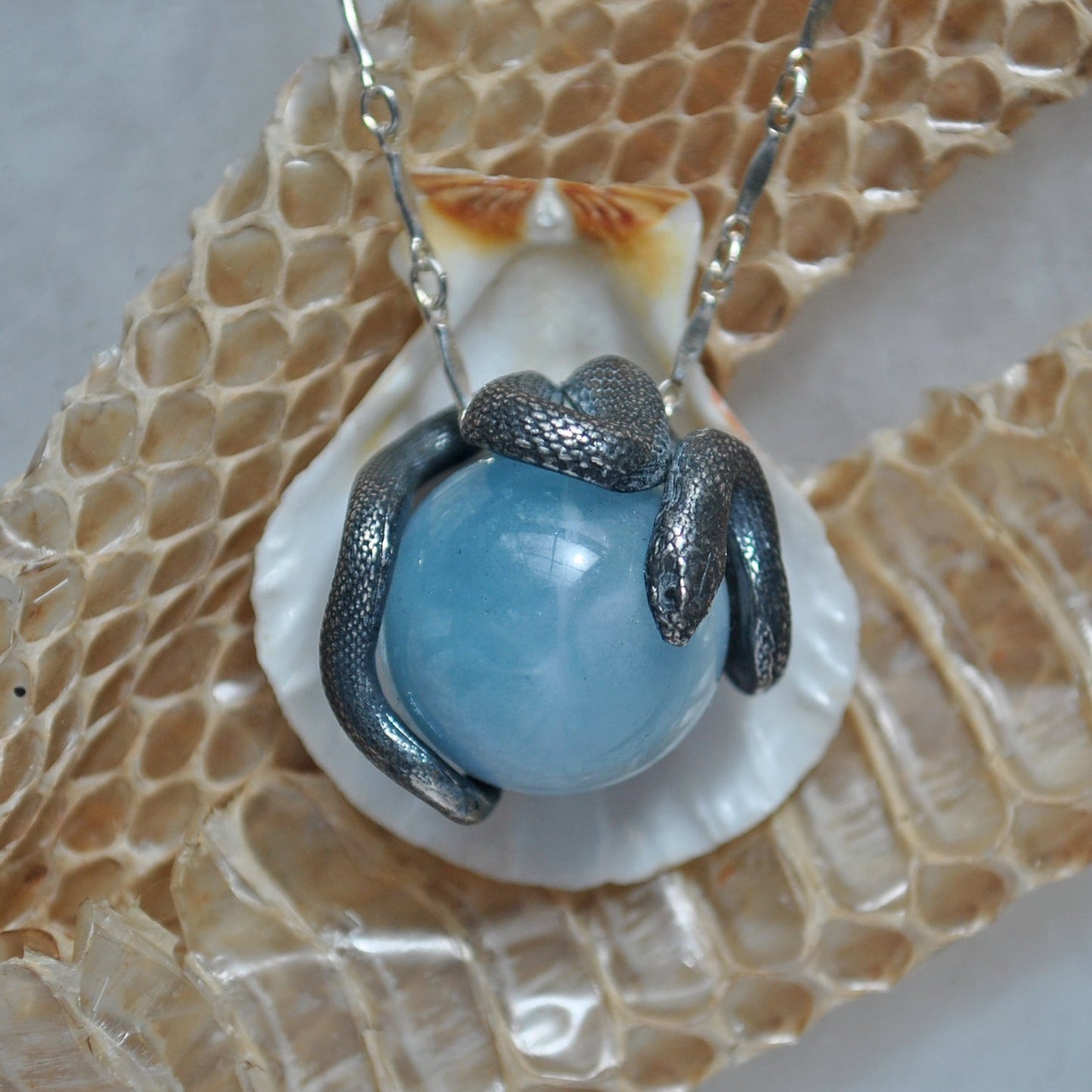 Snake Guardian - Aquamarine