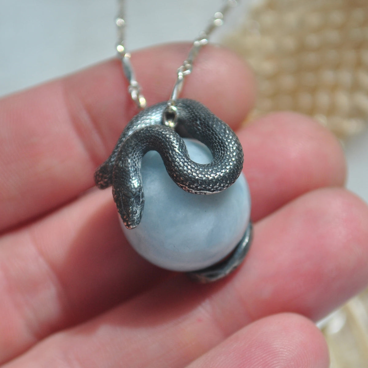 Snake Guardian - Aquamarine