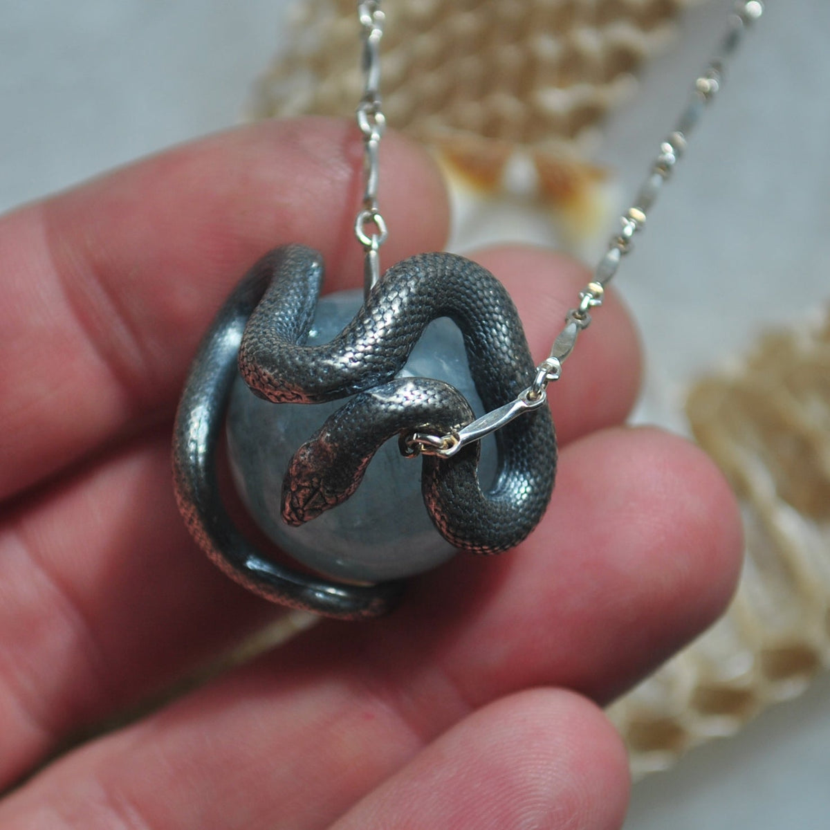 Snake Guardian - Aquamarine
