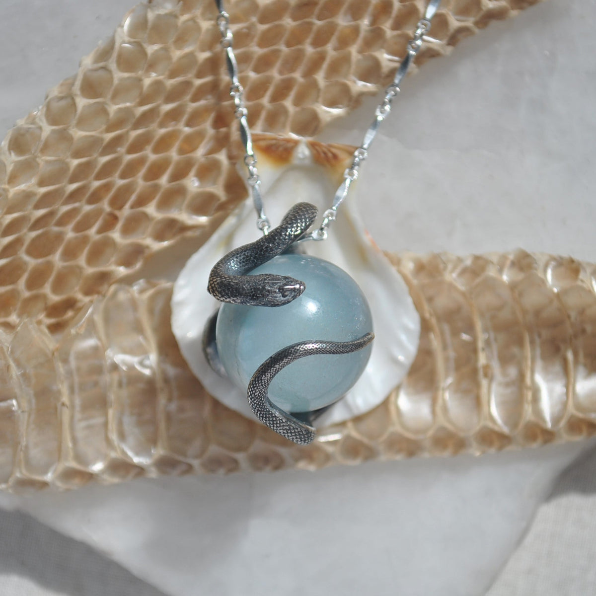 Snake Guardian - Aquamarine