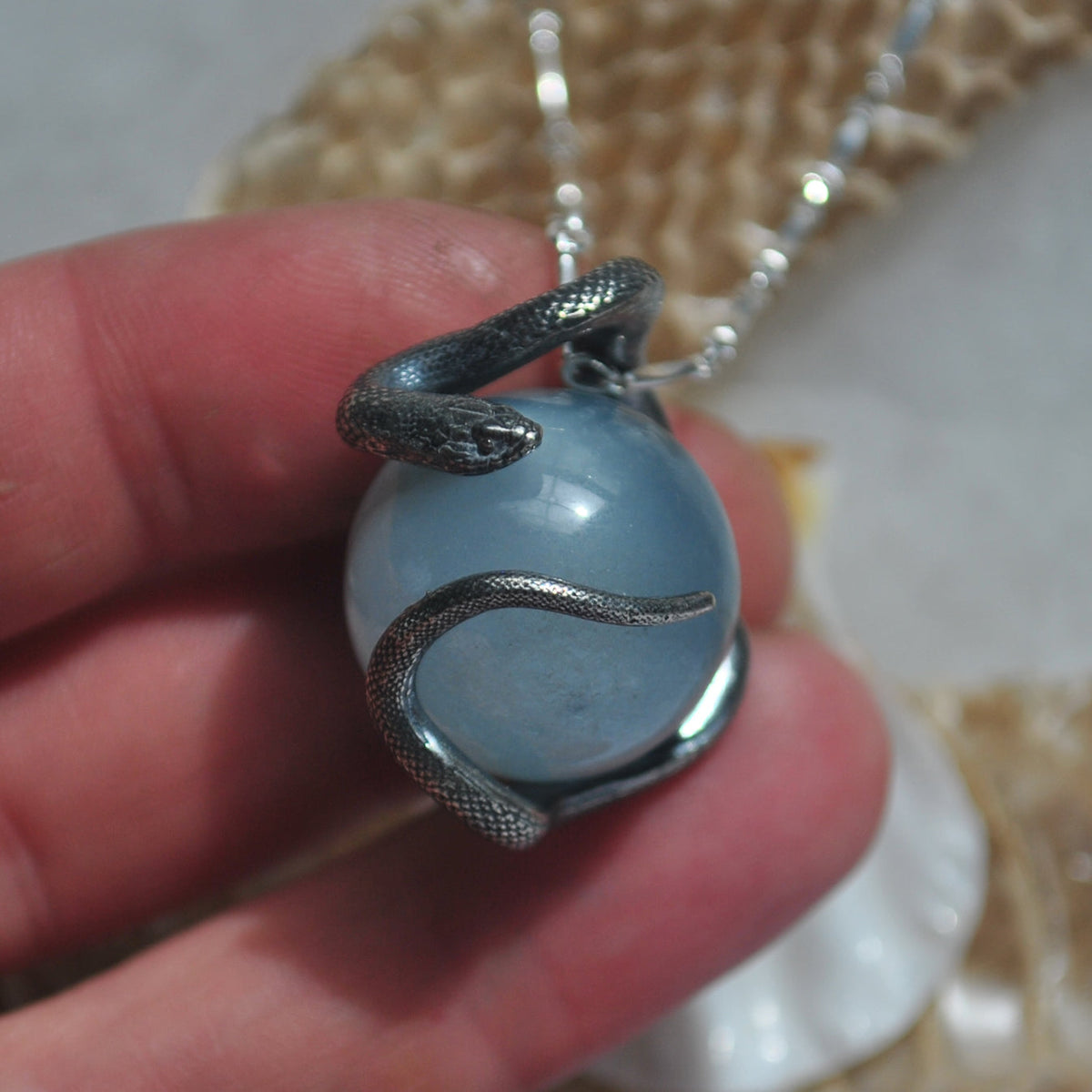 Snake Guardian - Aquamarine