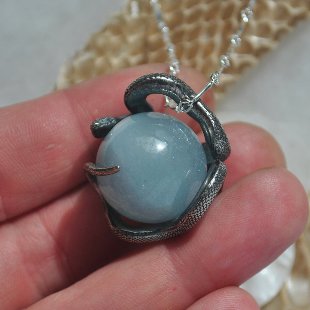 Snake Guardian - Aquamarine