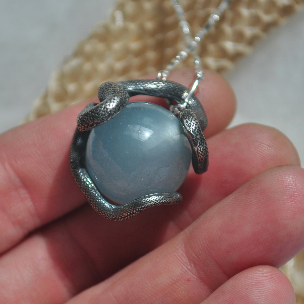 Snake Guardian - Aquamarine