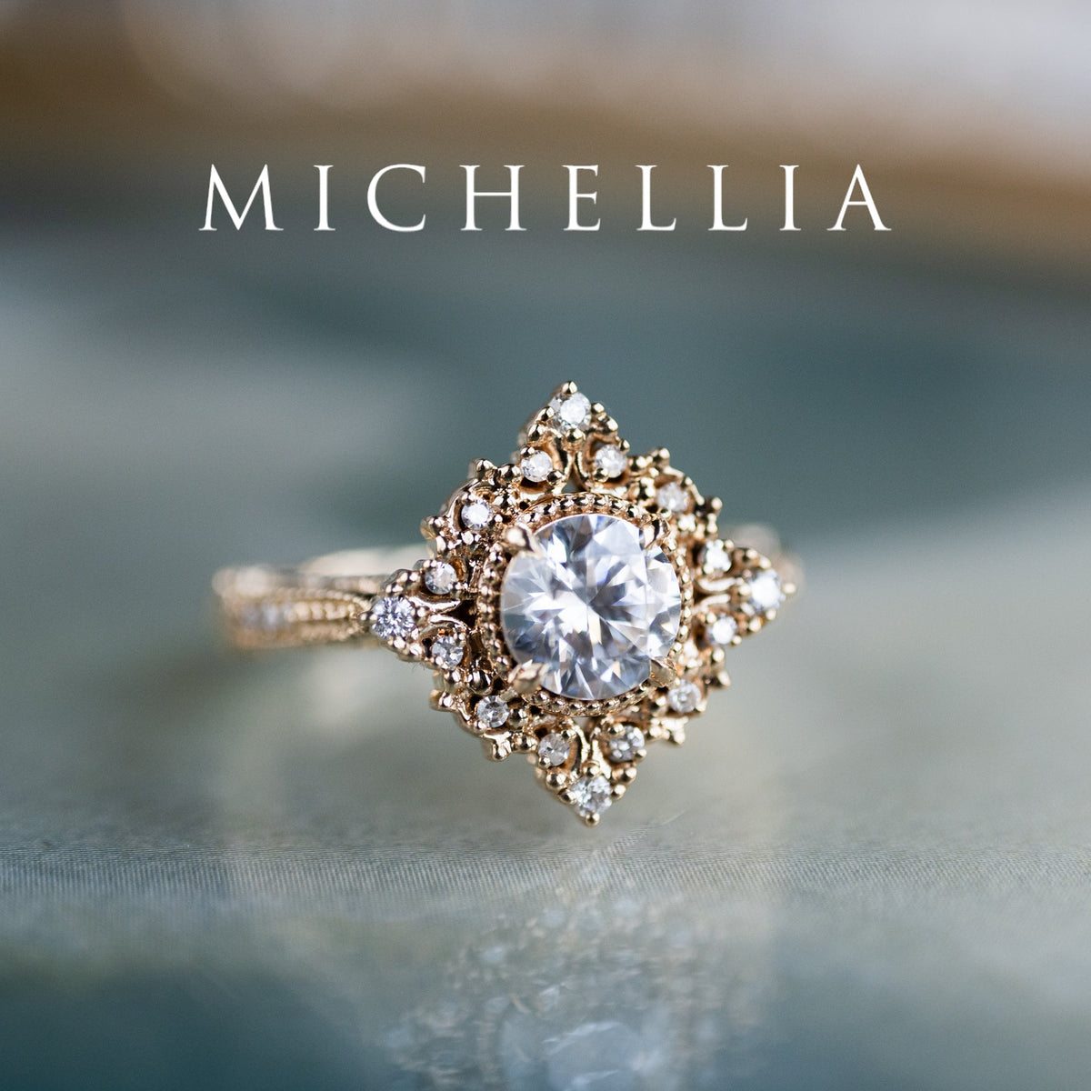 [Henrietta] IGI Certified Diamond Belle Époque Vintage Engagement Ring, One of A Kind & Ready-to-Ship