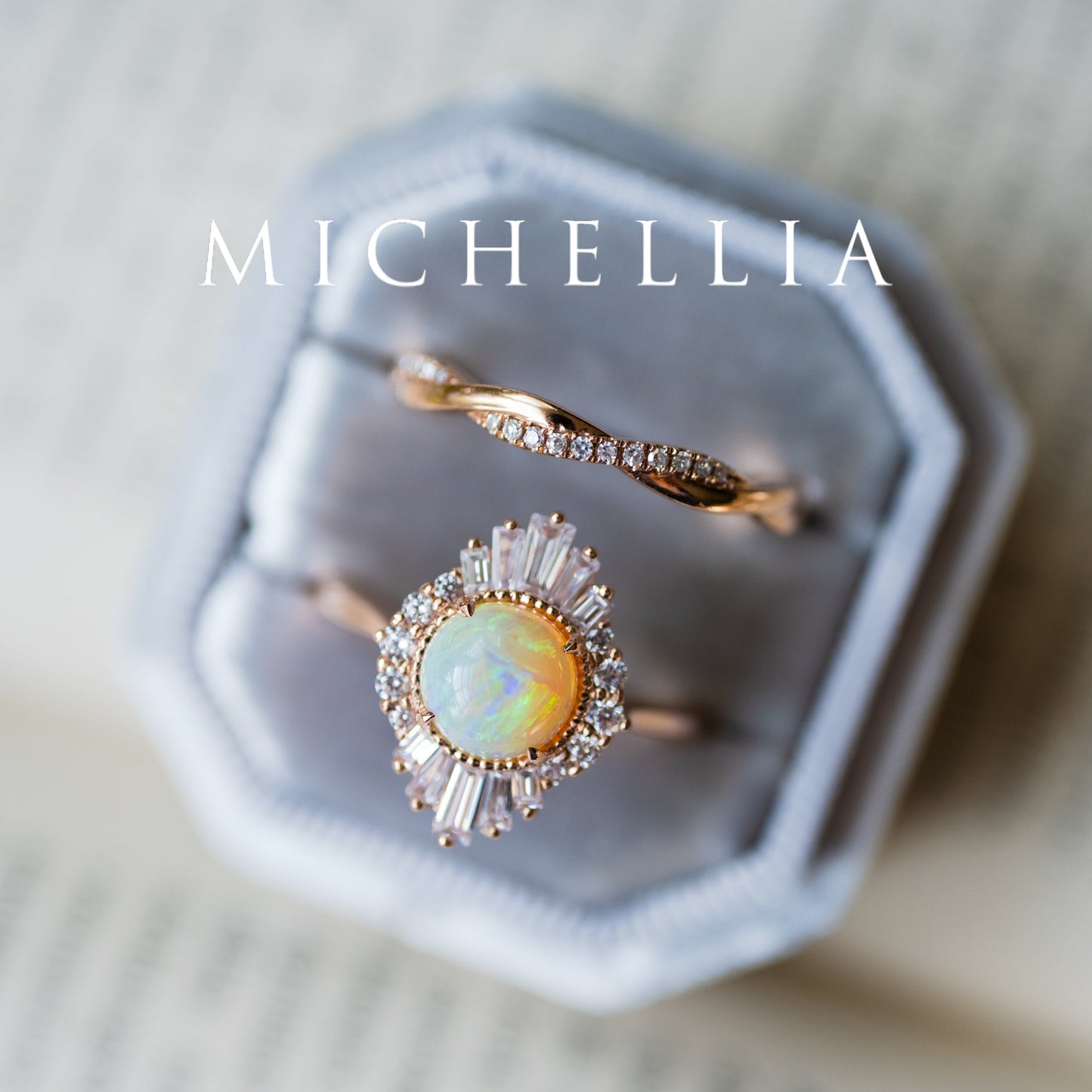 [Georgiana] Vintage Deco Duchess Ring in Australian Opal