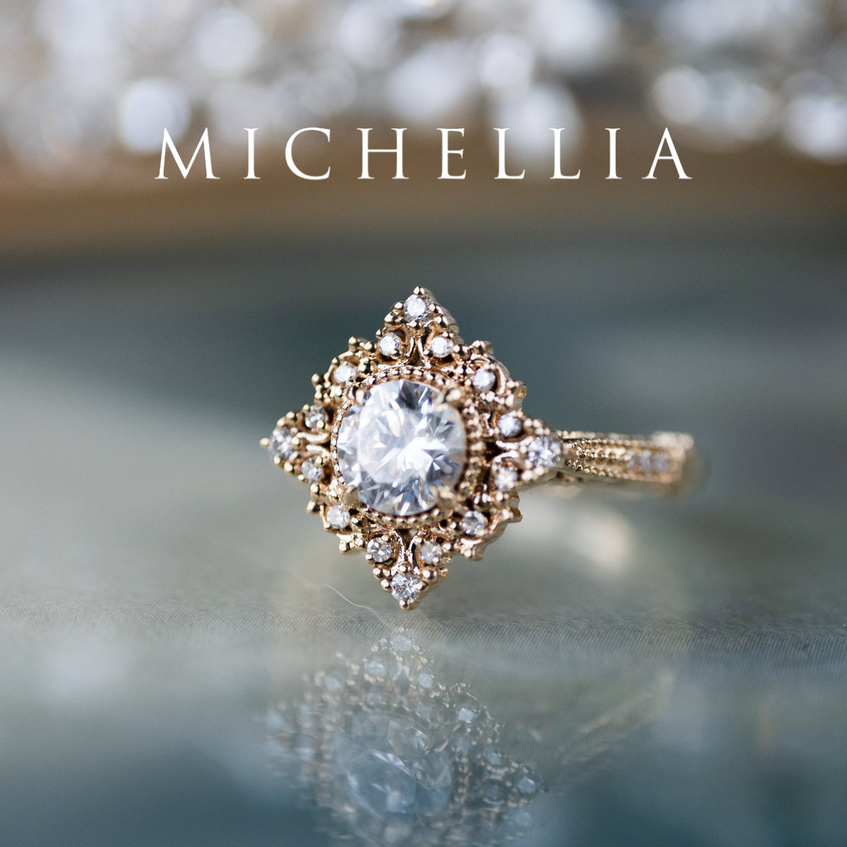 [Henrietta] IGI Certified Diamond Belle Époque Vintage Engagement Ring, One of A Kind & Ready-to-Ship