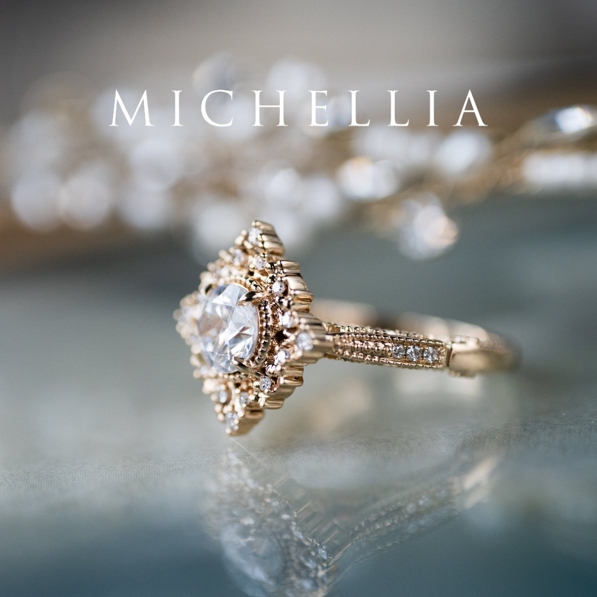 [Henrietta] IGI Certified Diamond Belle Époque Vintage Engagement Ring, One of A Kind & Ready-to-Ship