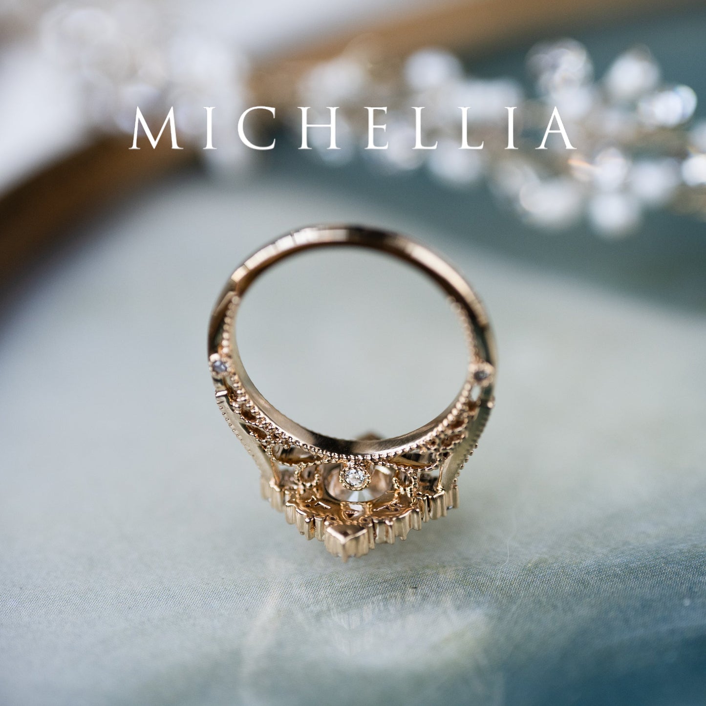 [Henrietta] IGI Certified Diamond Belle Époque Vintage Engagement Ring, One of A Kind & Ready-to-Ship