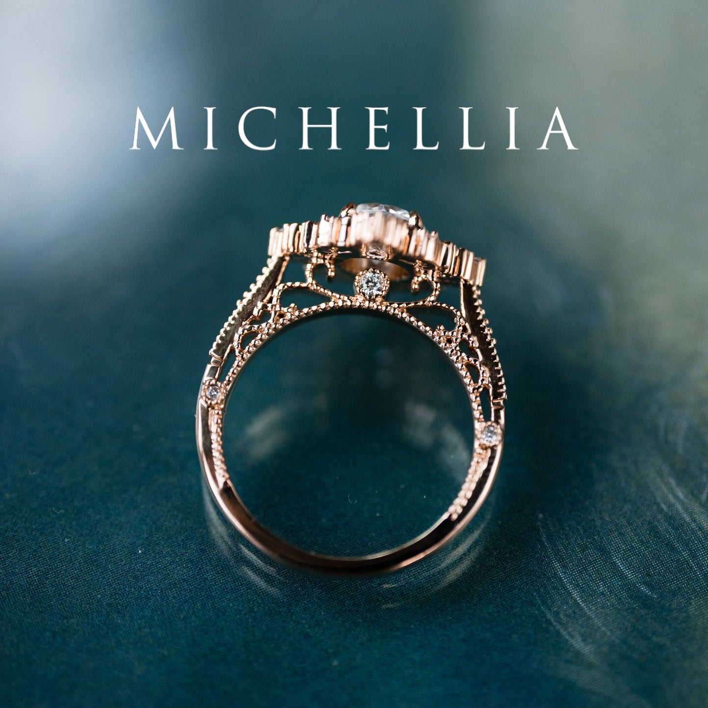 [Marietta] IGI Certified Diamond Belle Époque Oval Diamond Engagement Ring, One of A Kind