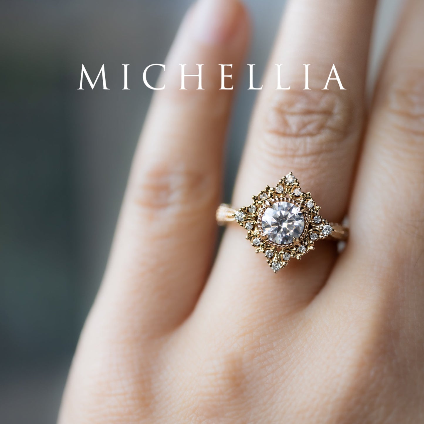 [Henrietta] IGI Certified Diamond Belle Époque Vintage Engagement Ring, One of A Kind & Ready-to-Ship