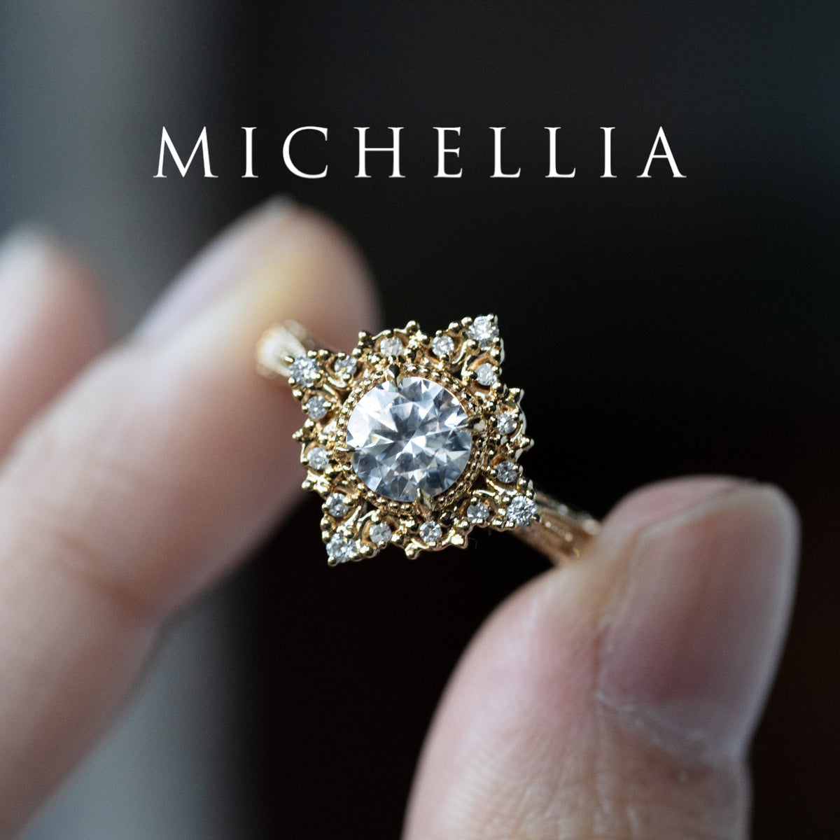 [Henrietta] IGI Certified Diamond Belle Époque Vintage Engagement Ring, One of A Kind & Ready-to-Ship