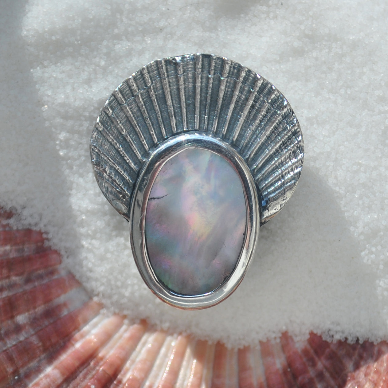 Size 5.5 - Can be stretched to a 6 at request, Seashell Crown