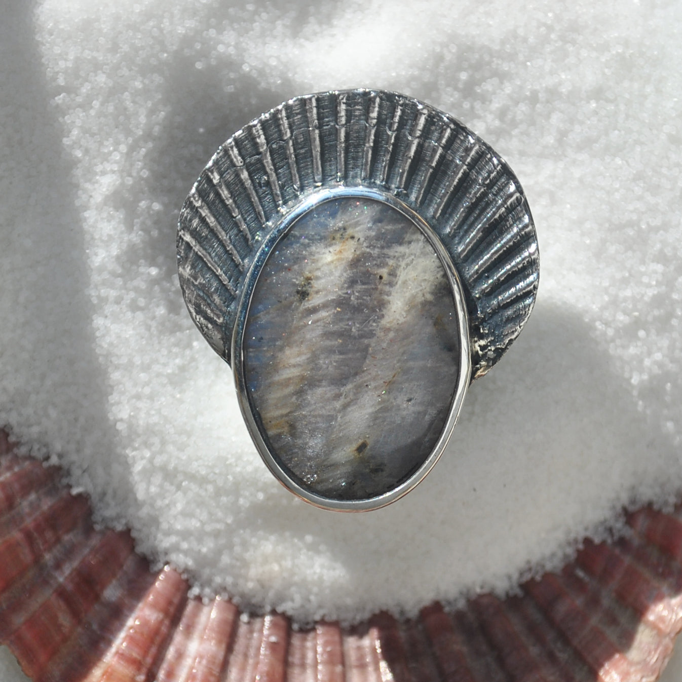 Size 8 - can be stretched to an 8.5 at request - Violet Moonstone