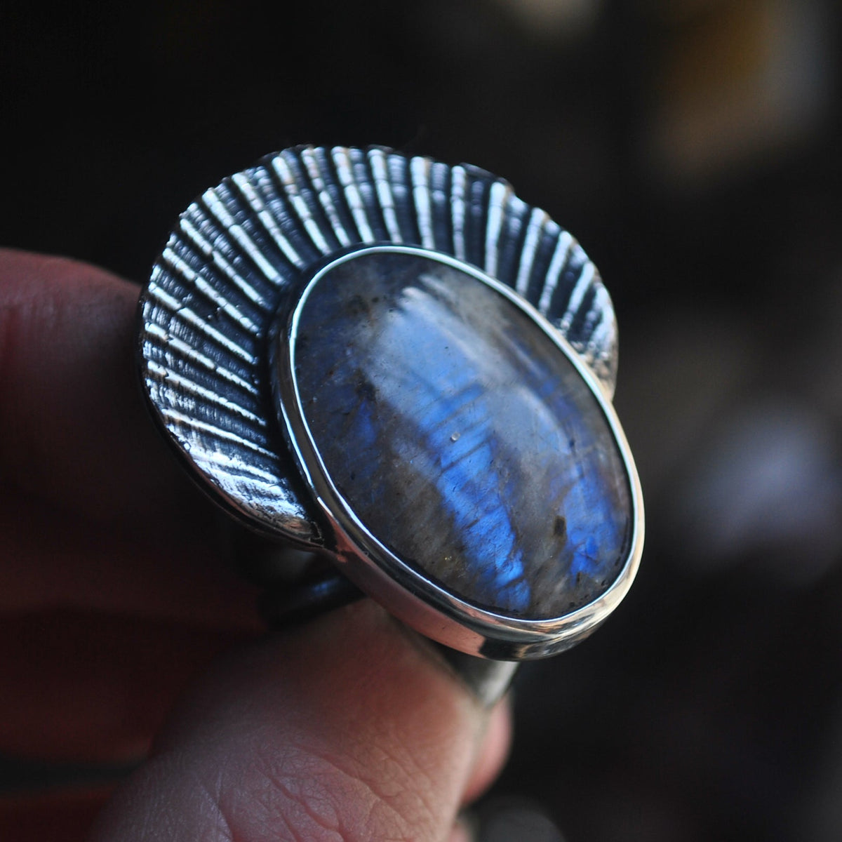 Size 8 - can be stretched to an 8.5 at request - Violet Moonstone