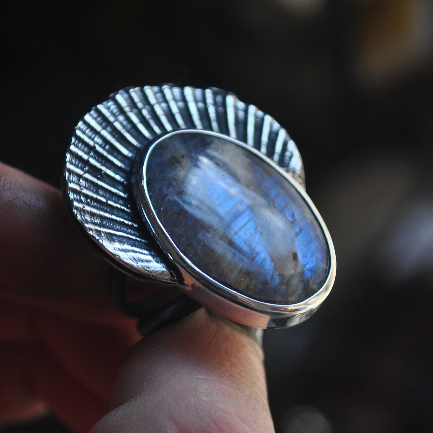 Size 8 - can be stretched to an 8.5 at request - Violet Moonstone