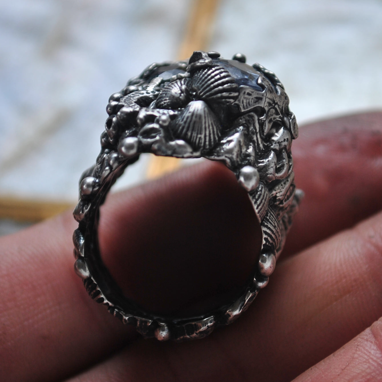 Size 9, Tidal Tower, Aquamarine