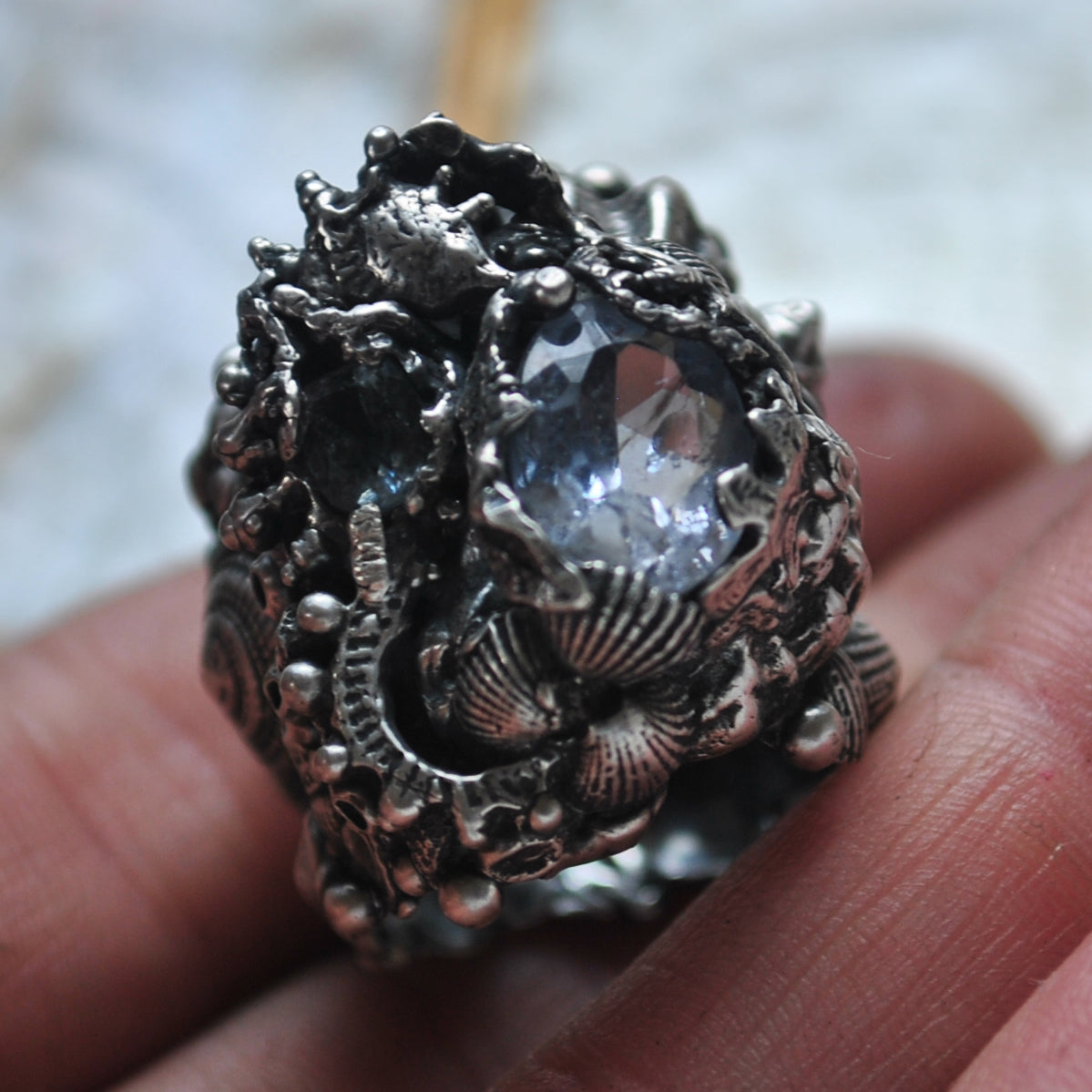 Size 9, Tidal Tower, Aquamarine