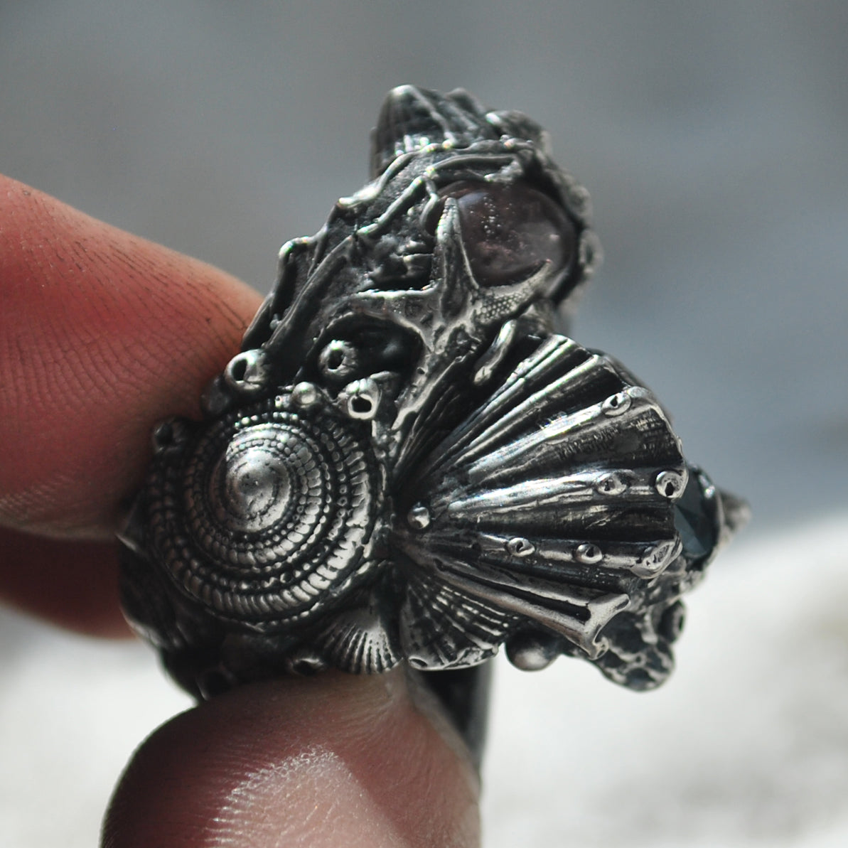 Size 8, Tidal Tower,Tourmaline & Topaz