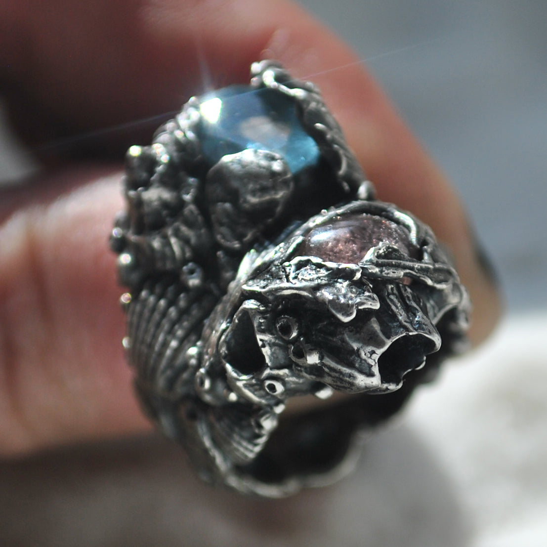 Size 8, Tidal Tower,Tourmaline & Topaz