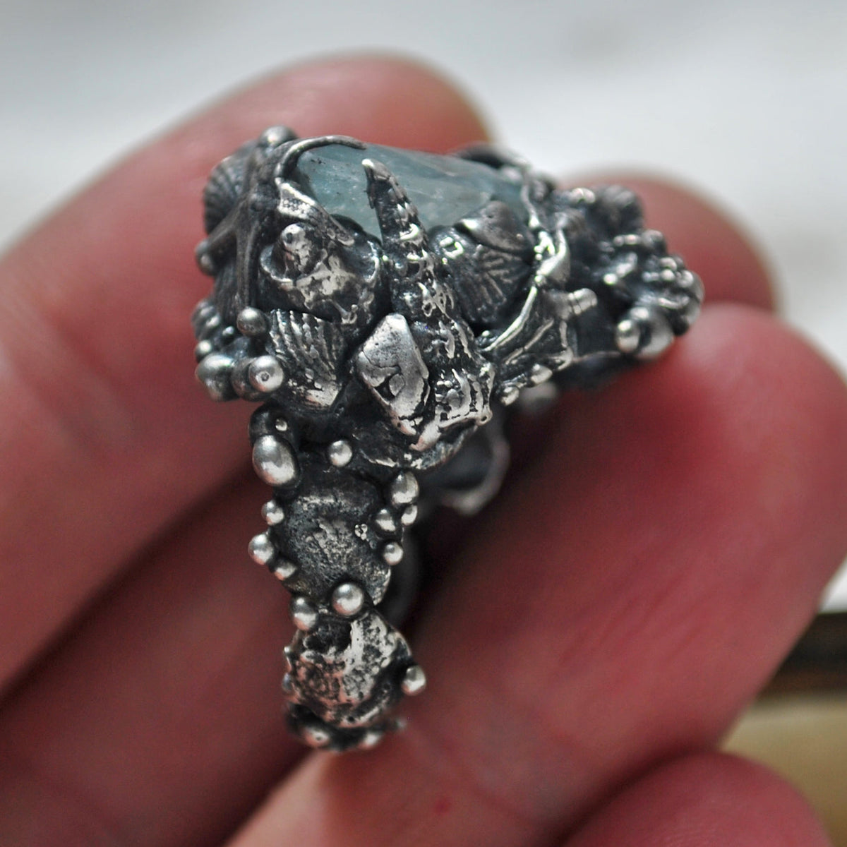 Size 6, Tidal Tower, Aquamarine