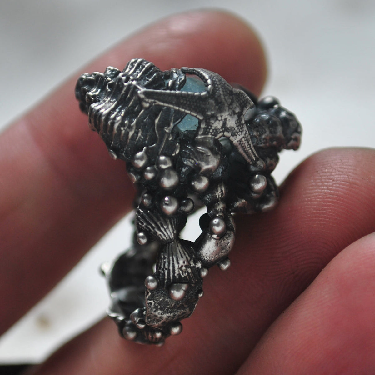 Size 6, Tidal Tower, Aquamarine