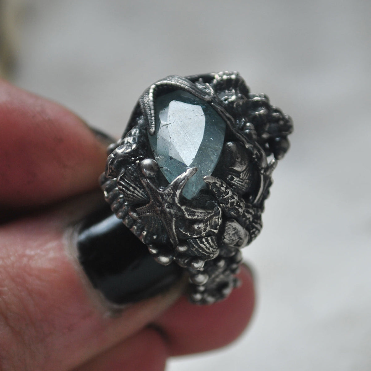 Size 6, Tidal Tower, Aquamarine