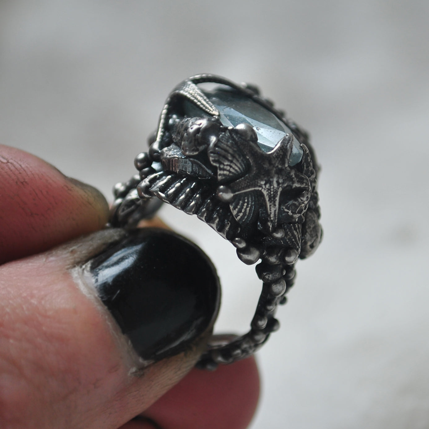 Size 6, Tidal Tower, Aquamarine