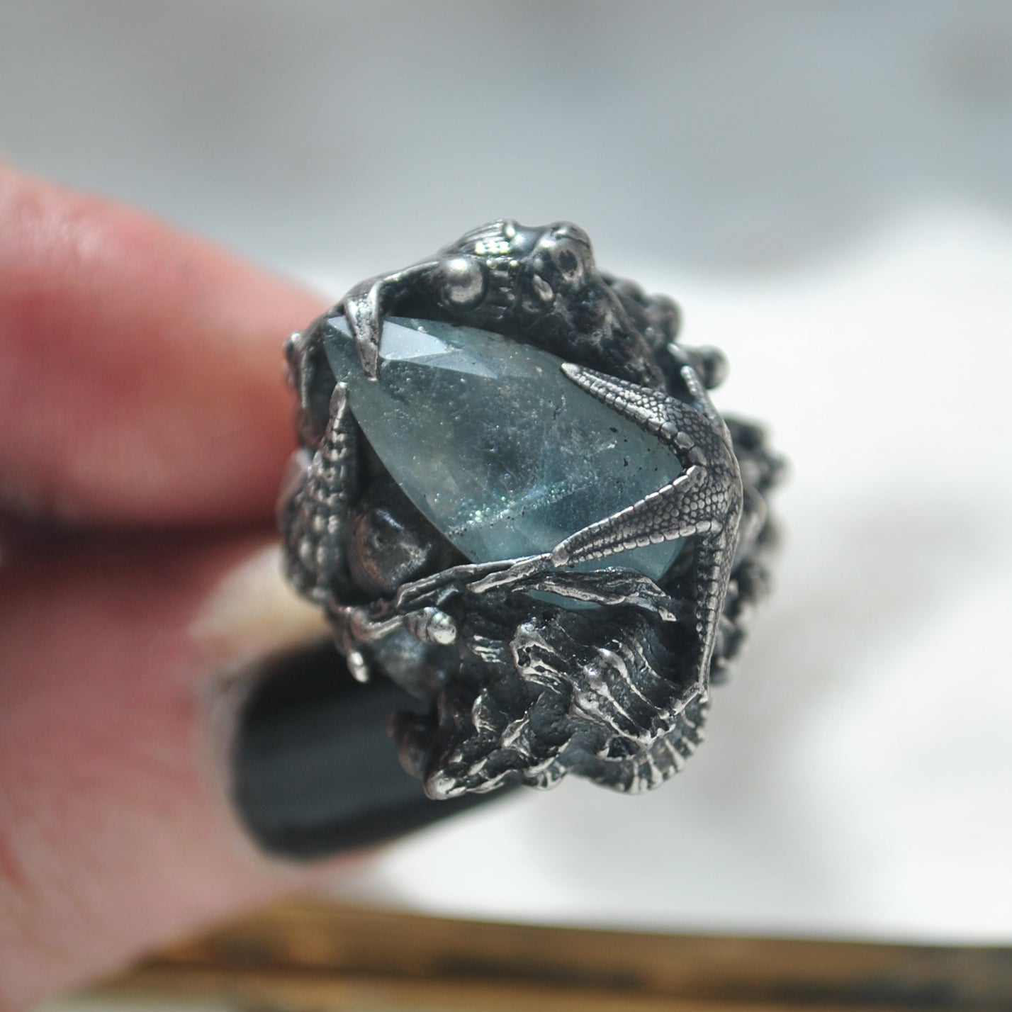 Size 6, Tidal Tower, Aquamarine