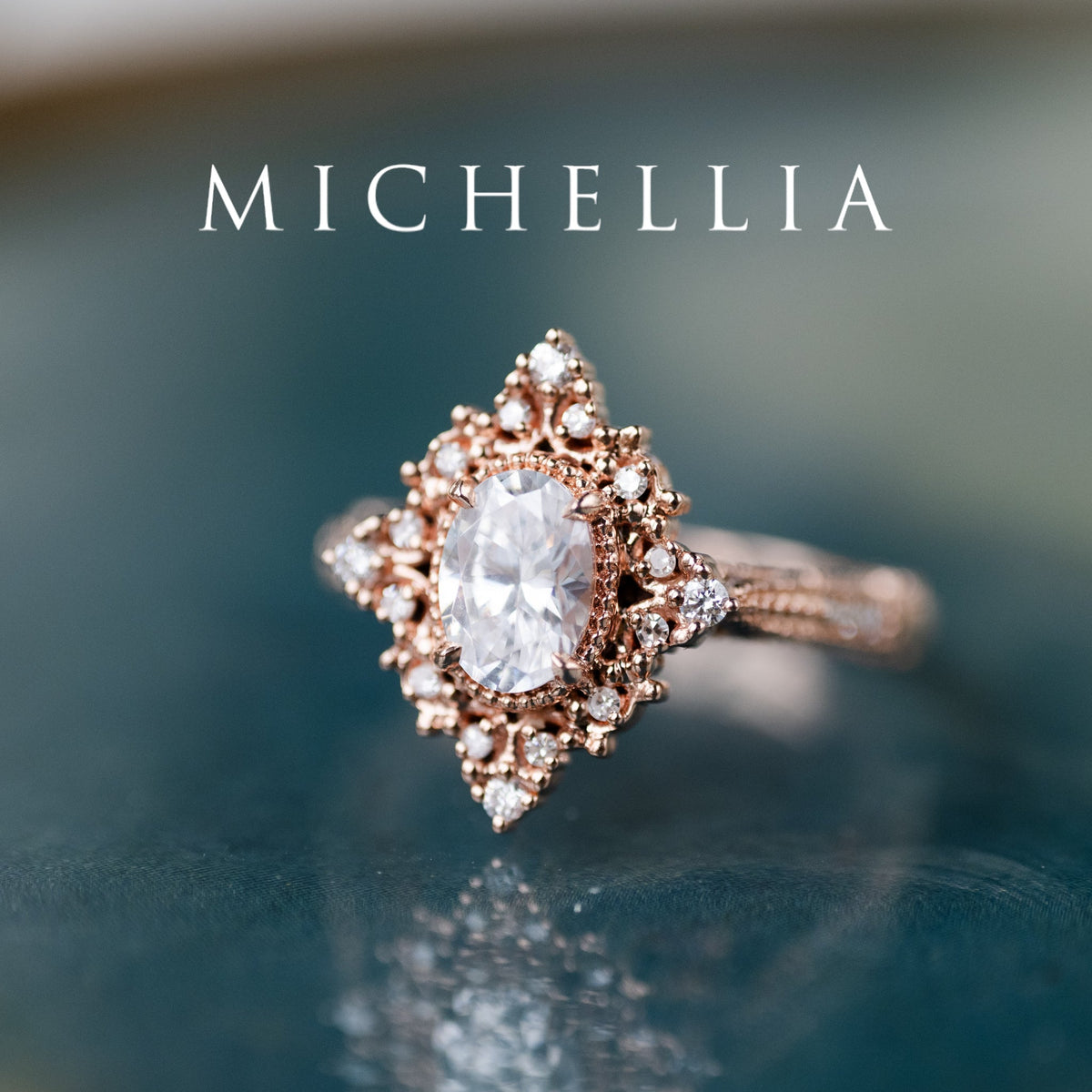 [Marietta] IGI Certified Diamond Belle Époque Oval Diamond Engagement Ring, One of A Kind