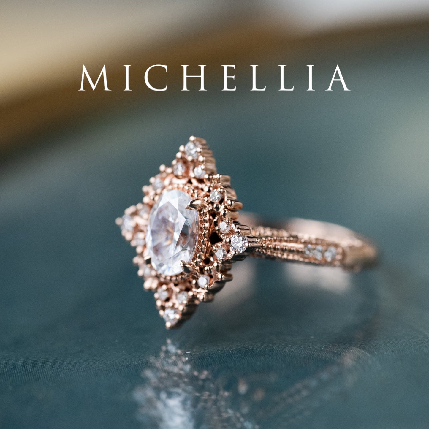 [Marietta] IGI Certified Diamond Belle Époque Oval Diamond Engagement Ring, One of A Kind