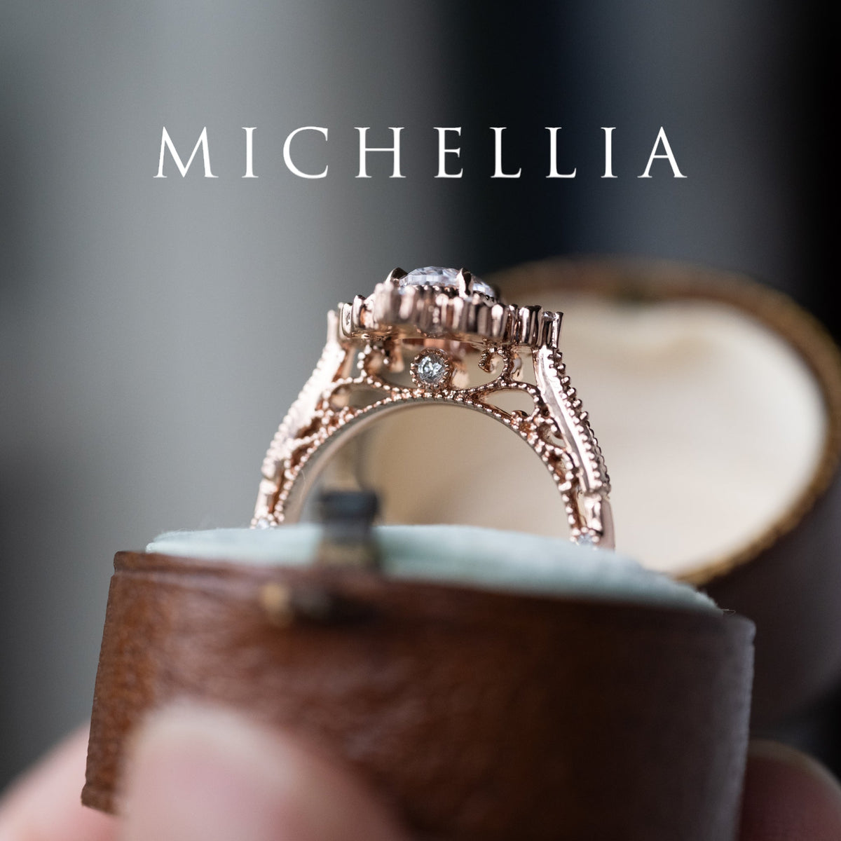 [Marietta] IGI Certified Diamond Belle Époque Oval Diamond Engagement Ring, One of A Kind