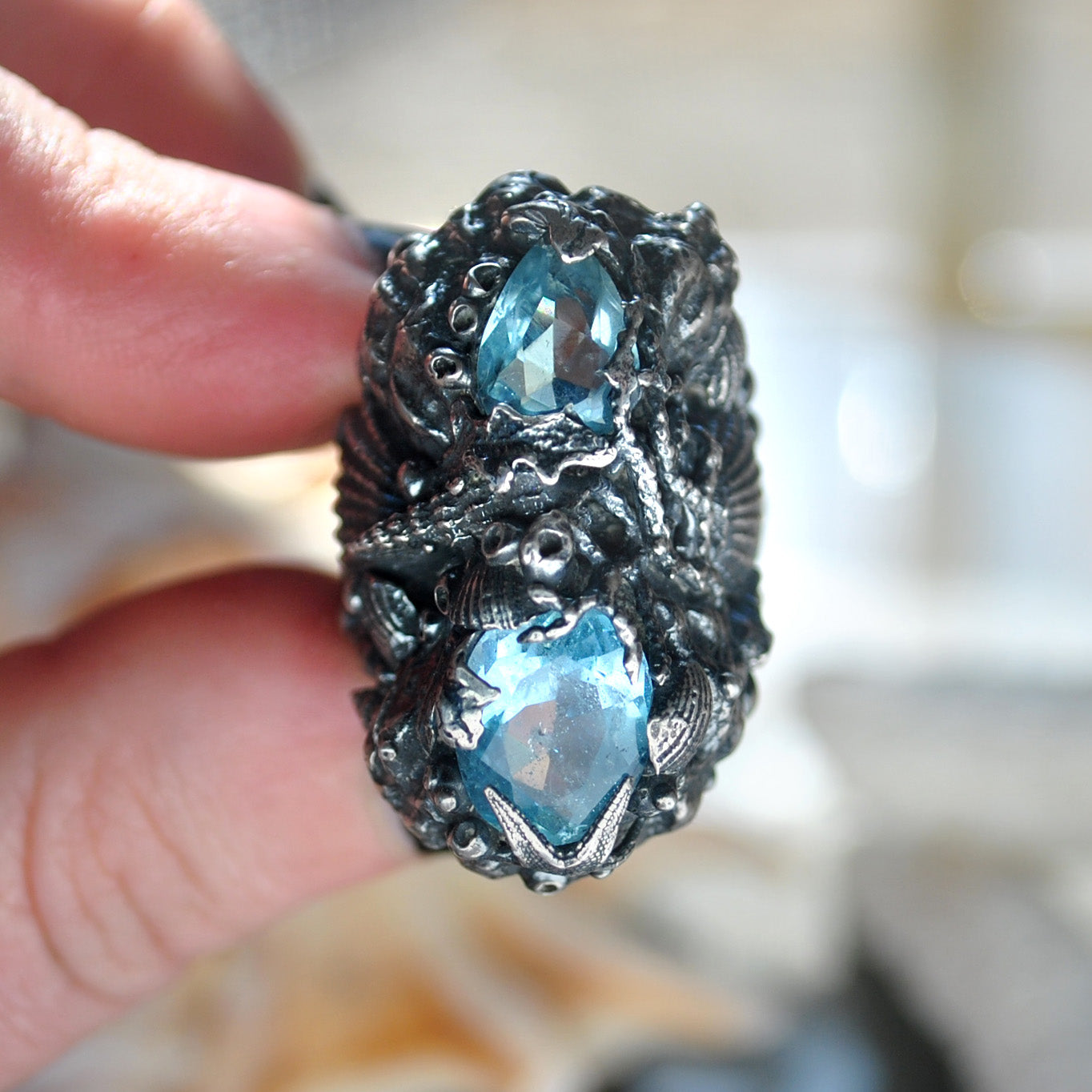 RESERVED Size 8, Tidal Tower, Topaz