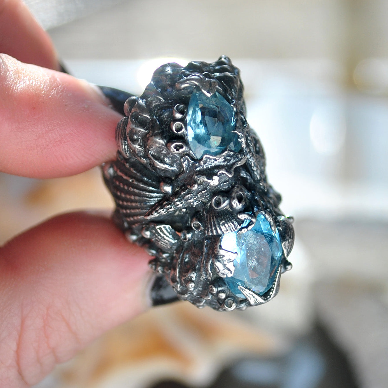 RESERVED Size 8, Tidal Tower, Topaz