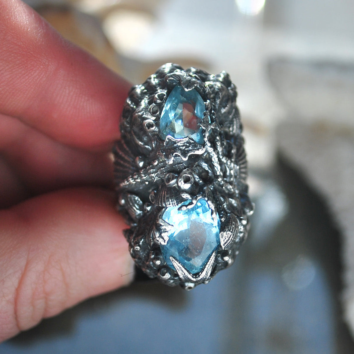 RESERVED Size 8, Tidal Tower, Topaz