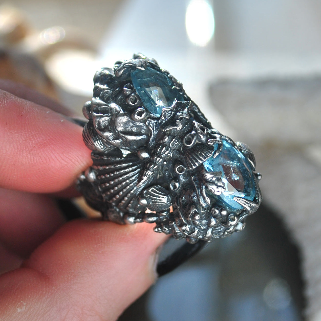 RESERVED Size 8, Tidal Tower, Topaz