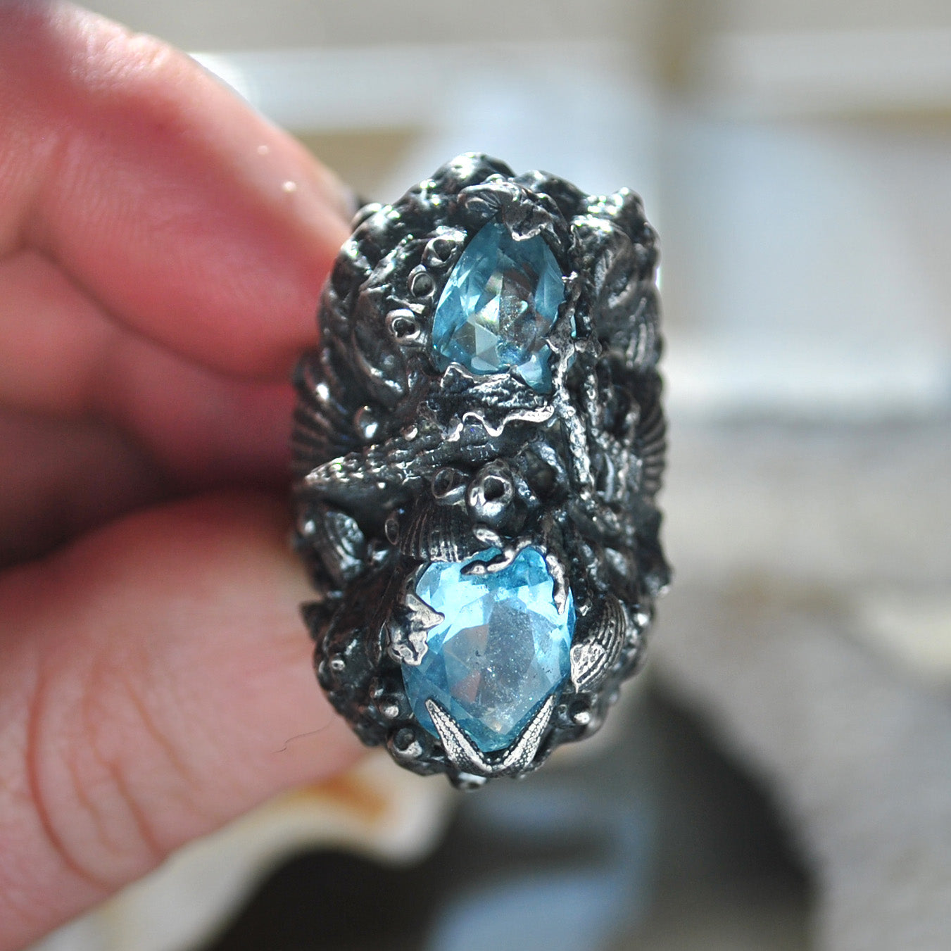 RESERVED Size 8, Tidal Tower, Topaz