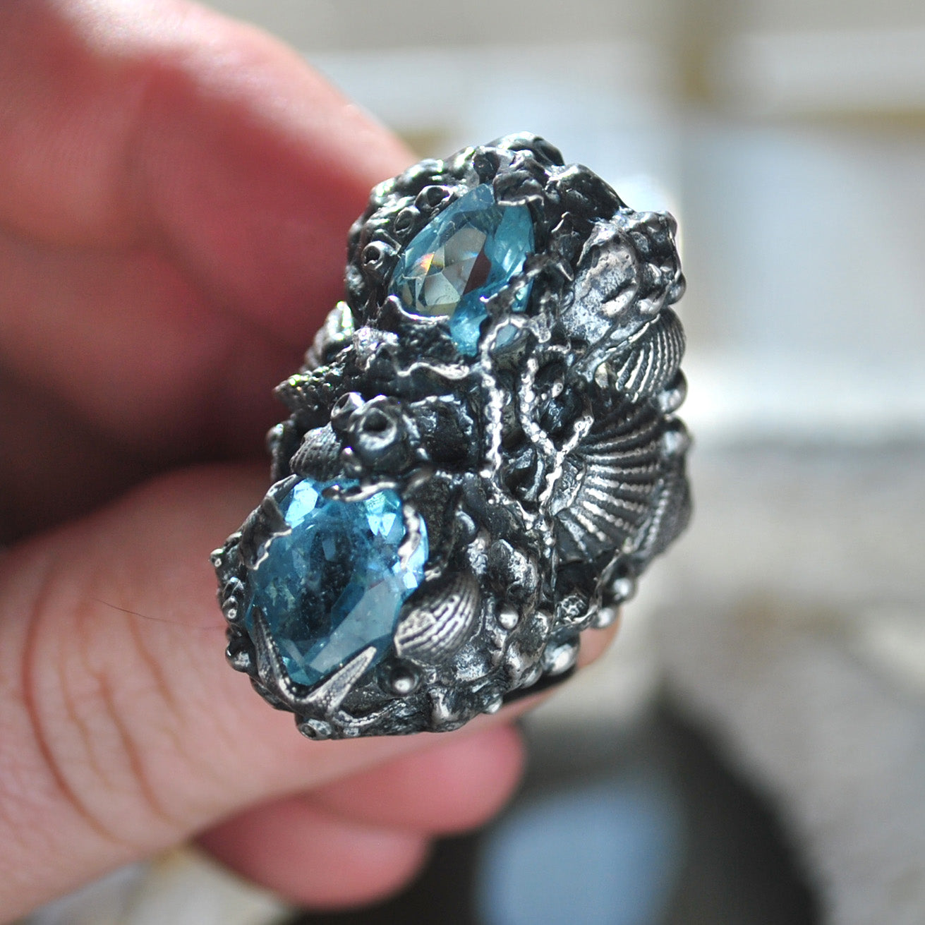 RESERVED Size 8, Tidal Tower, Topaz