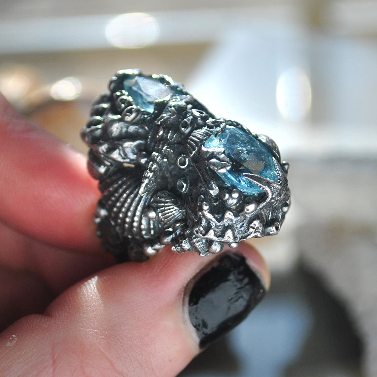 RESERVED Size 8, Tidal Tower, Topaz