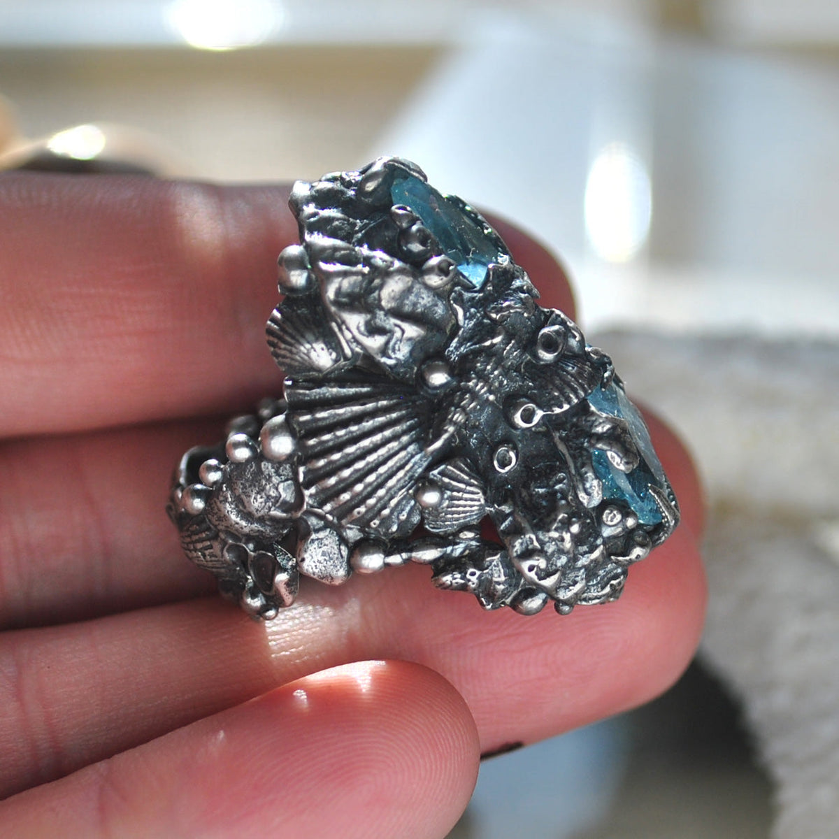 RESERVED Size 8, Tidal Tower, Topaz